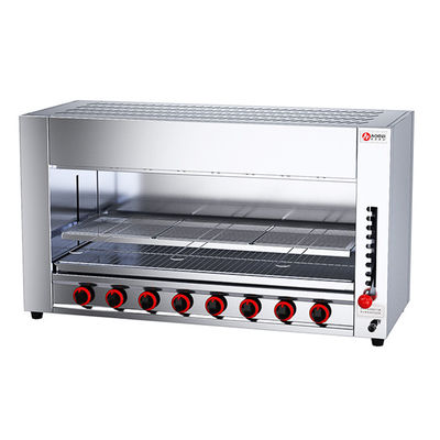 Máquina Salamandra de Gás de aço inoxidável com tamanho interno de 890*320*380mm