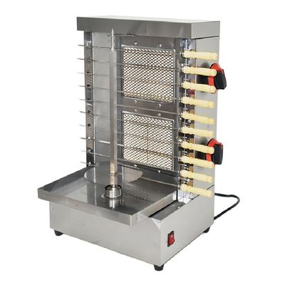 Máquina de Shawarma a Gás 2 Queimador Frango Doner Kebab Grill Grill Skewers Maker Para Outdoor