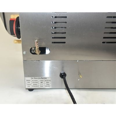 Máquina de Shawarma a Gás 2 Queimador Frango Doner Kebab Grill Grill Skewers Maker Para Outdoor