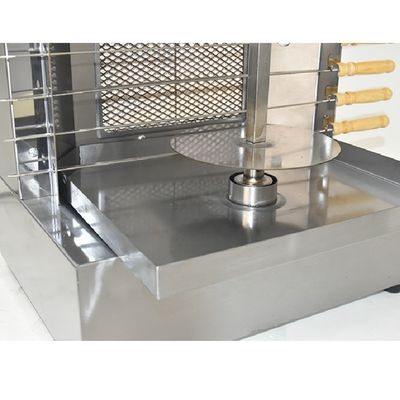 Máquina de Shawarma a Gás 2 Queimador Frango Doner Kebab Grill Grill Skewers Maker Para Outdoor