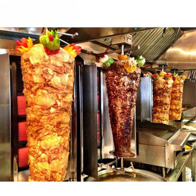 Grelha de carne de alta potência rápida e eficiente Doner Kebab Shop Shawarma máquina de fazer