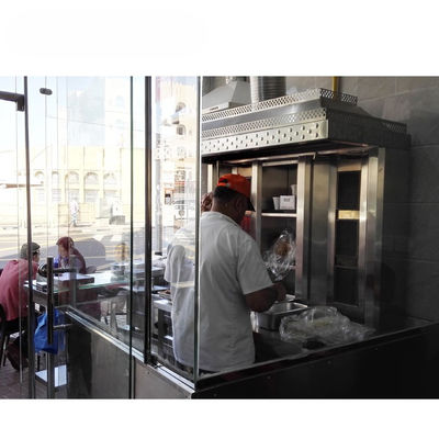 Grelha de carne de alta potência rápida e eficiente Doner Kebab Shop Shawarma máquina de fazer