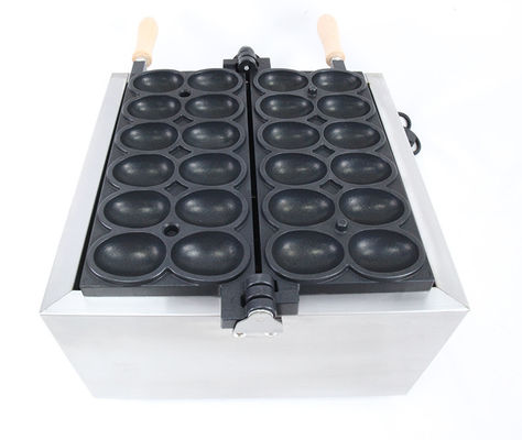 1.8KW Fabricante de Waffle Elétrico para Domicílio Mini Smile em forma de ovo para uso comercial