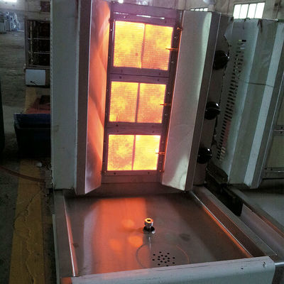 220V Full Automatic Shawarma Grill Doner Kebab Machine com 2/3/4/5/6 queimadores Grill de gás