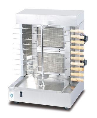 220V Full Automatic Shawarma Grill Doner Kebab Machine com 2/3/4/5/6 queimadores Grill de gás