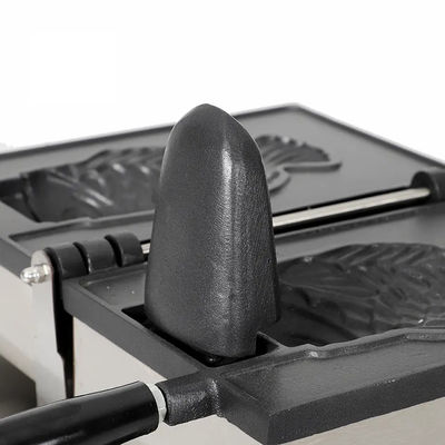 Prata 350x500x200 Máquina Taiyaki Personalizada Mais Popular Máquina de Waffle de Peixe de Boca Aberta