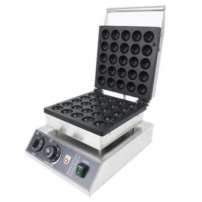 25 buracos Fabricante de Waffle em forma de bola elétrica comercial com faixa de temperatura de 50-300