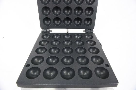 25 buracos Fabricante de Waffle em forma de bola elétrica comercial com faixa de temperatura de 50-300
