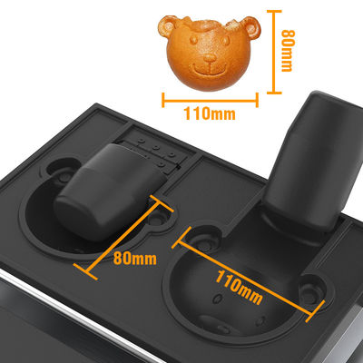 Máquina de Waffle Elétrica de 400*300*200mm para Sancks Mouth Open Bear Shape Taiyaki Ice Cream