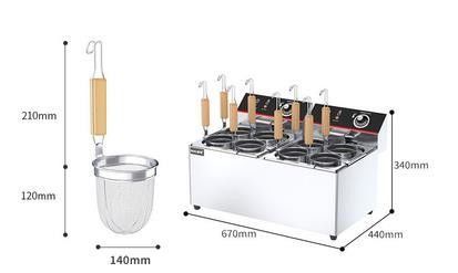 Máquina Elétrica de Cozinha de macarrão para Fast Food Cozinhar Pasta na Cozinha do Restaurante