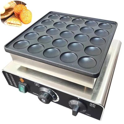Mini Waffle Maker elétrico sem aderência de 25 buracos para deliciosas panquecas e muffins