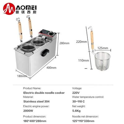 180*400*280mm Cozinha elétrica de massas Cozinha comercial de macarrão para equipamentos de cozinha