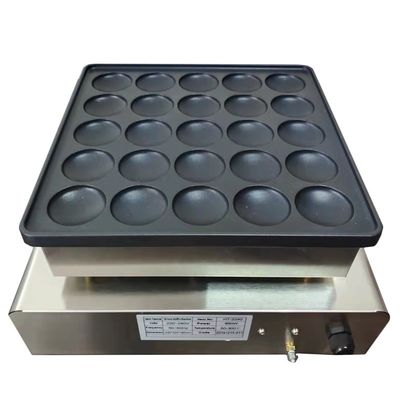 Mini Waffle Maker elétrico sem aderência de 25 buracos para deliciosas panquecas e muffins