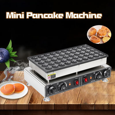 Alta produtividade 50 furos eléctricos Mini Pancake Waffle Maker para máquina de alimentos comerciais