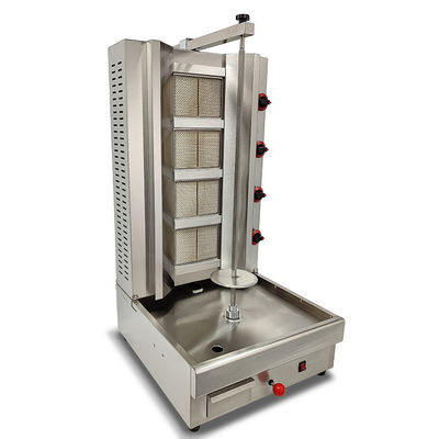 Grade automático automático 4 queimador de gás de frango máquina Shawarma sua solução Shawarma