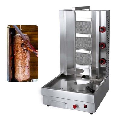 Grade automático automático 4 queimador de gás de frango máquina Shawarma sua solução Shawarma