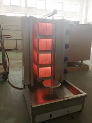 25 KG Gas 4-burner Grill Elétrico Kebab máquina / máquina doador / máquina shawarma GB-950
