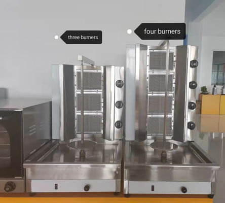 25 KG Gas 4-burner Grill Elétrico Kebab máquina / máquina doador / máquina shawarma GB-950