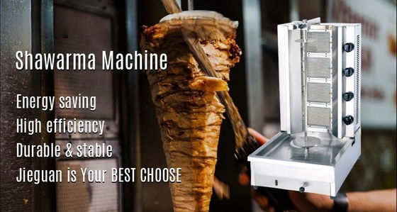 25 KG Gas 4-burner Grill Elétrico Kebab máquina / máquina doador / máquina shawarma GB-950