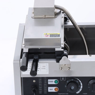 Conveniente fabricante comercial de waffle Taiyaki com painel digital e controle de temperatura