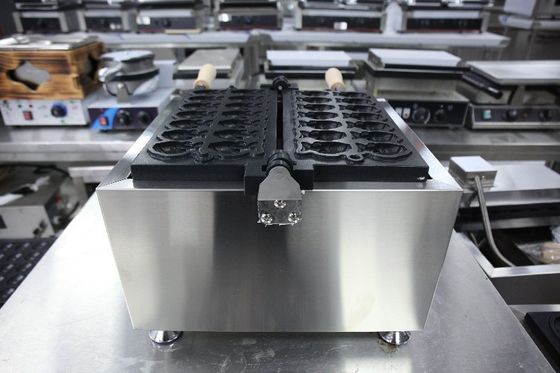 Conveniente fabricante comercial de waffle Taiyaki com painel digital e controle de temperatura