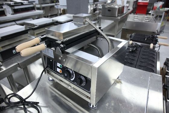 Conveniente fabricante comercial de waffle Taiyaki com painel digital e controle de temperatura