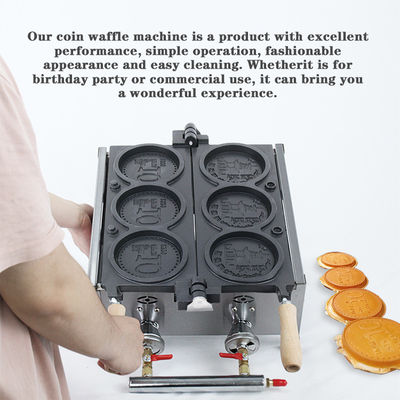 Loja de lanches Fabricante comercial de waffles Mini Waffles redondos Equipamento de produção de alimentos para assar