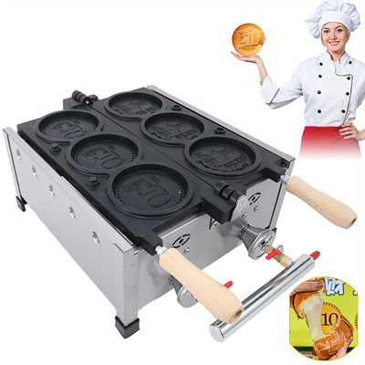 Loja de lanches Fabricante comercial de waffles Mini Waffles redondos Equipamento de produção de alimentos para assar