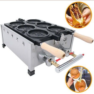 Loja de lanches Fabricante comercial de waffles Mini Waffles redondos Equipamento de produção de alimentos para assar