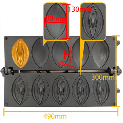 Wafflera vaginal de aço inoxidável em forma de vagina Temperatura 50-300 graus 15,80 kg
