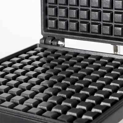 AM-206-2D 2400W QQ Liege Máquina de fabricação de waffles belga para limpeza rápida e fácil