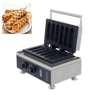 Máquina de fazer waffle de cachorro-quente para uso doméstico Waffle Corn Dog Machine AM-216 com grande capacidade