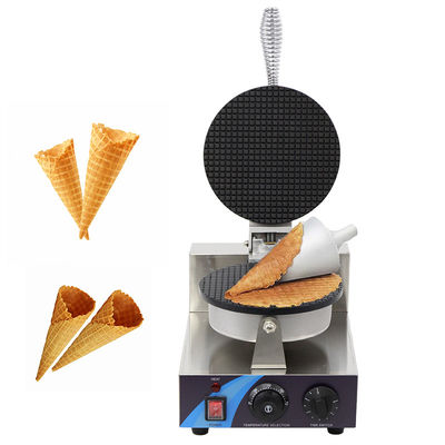 250*350*250mm Máquina de cone de sorvete elétrico de placa única para uso comercial