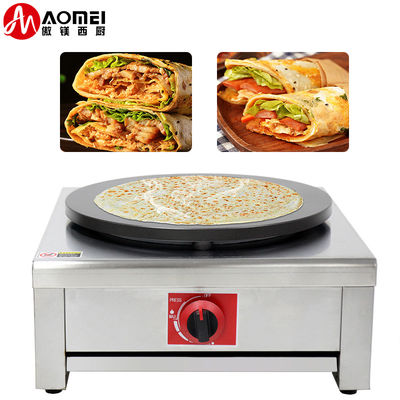 Home Commercial 40cm Gás Roti Crepe Maker Roteador Crepe Maker máquina de panquecas