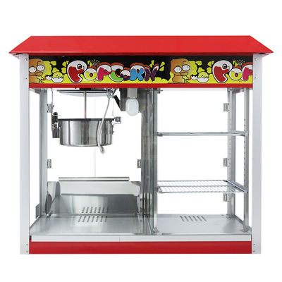 Máquina Elétrica de Fazer Pipoca 860*420*740mm Grande Capacidade Comercial Com Aquecedor de Alimentos