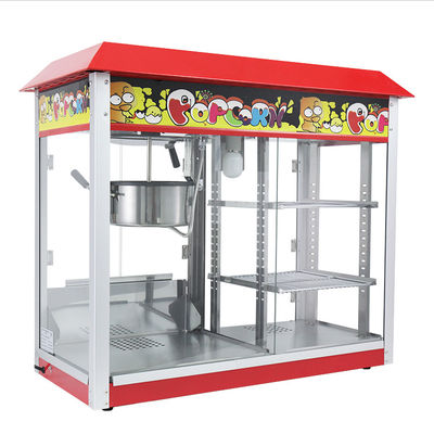 Máquina Elétrica de Fazer Pipoca 860*420*740mm Grande Capacidade Comercial Com Aquecedor de Alimentos
