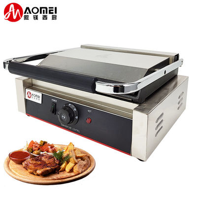 Cozinha Panini Sandwich Maker Elétrico com Grill BBQ de ferro fundido e pratos
