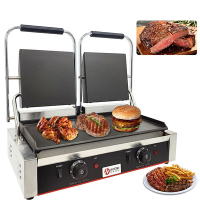 Equipamento de cozinha comercial Grelha elétrica de aço inoxidável com fonte de alimentação eléctrica