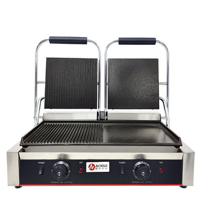 Equipamento de cozinha comercial Grelha elétrica de aço inoxidável com fonte de alimentação eléctrica