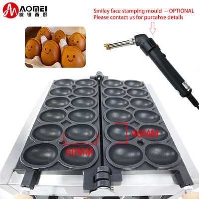 1800W Eletrônico Não-aderente Plate Waffle Maker para Ovo Forma Pão Fonte de energia Elétrica