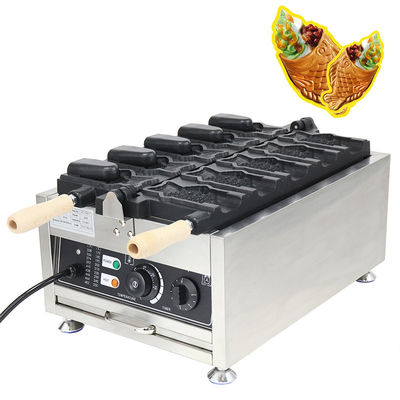Máquina de Waffle de Boca Aberta