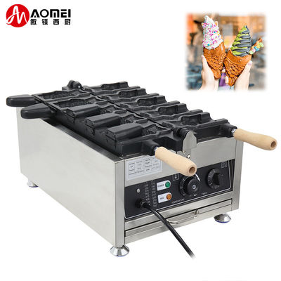 220v Elétrico 5 peças boca aberta de peixe forma Waffle Maker Taiyaki máquina 375 * 700 * 290