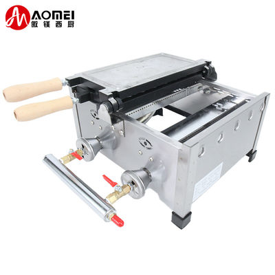 8.15 KG Não pegajoso 14pcs Pequeno peixe em forma de Waffle Maker Aço inoxidável Taiyaki máquina de gás