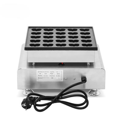 Máquina de fabricação de waffles comercial de 110V com faixa de temperatura de 50-300C e design compacto