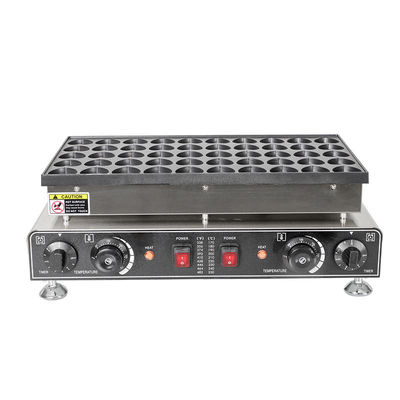 Equipamento de lanches comerciais Máquina de fazer panquecas de cabeça dupla com fabricação automática de waffles