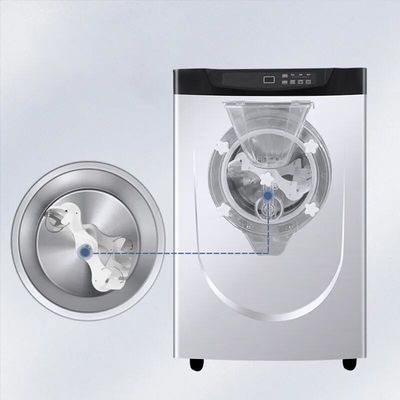 1.25HP Compressor 10-14L/H Output Grande cilindro Hard Ice Cream Maker para comercial