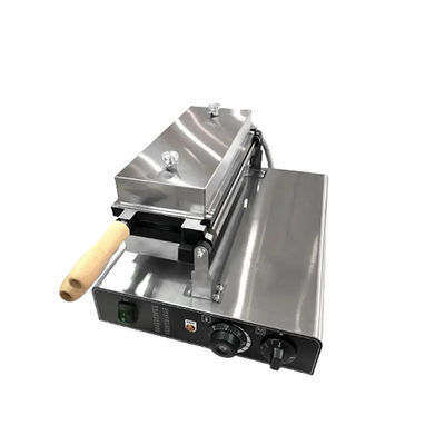 Máquina de aquecimento uniforme de forma redonda de waffle para equipamento de lanches de varejo 345x610x190mm