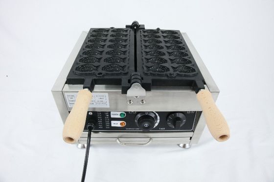 Máquina automática de waffle de peixe-dourado sem aderência