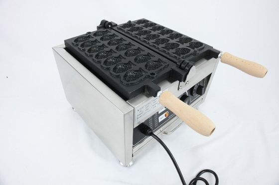 Máquina automática de waffle de peixe-dourado sem aderência