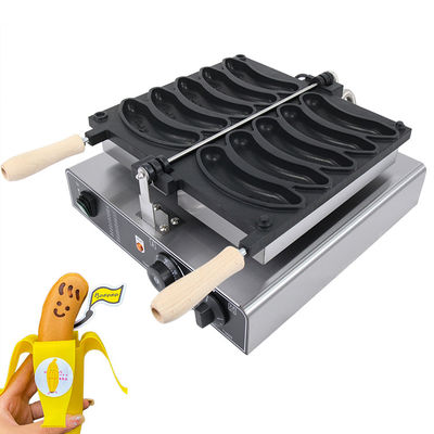 10.4 KG Mini Waffle Maker Forma de banana para fazer lanche fácil